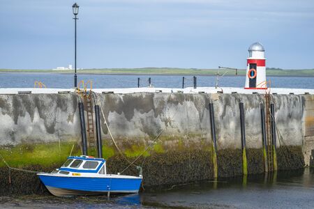 Castletown Harbour, Isle of Man, June 14,2019. Ebb tide in Castletown Harbour, Isle of Man.のeditorial素材