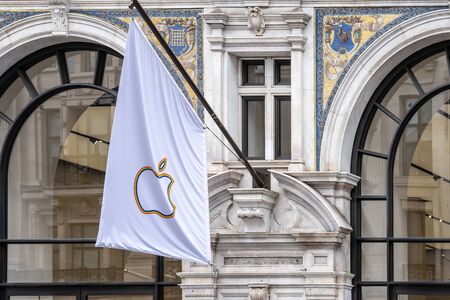 London, UK, July 14, 2019. Apple Joins Other Major Tech Firms to Celebrate London Pride