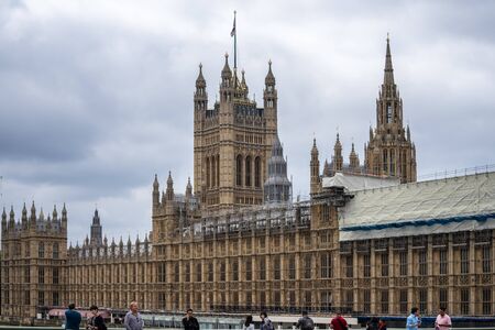 London, UK, July, 2019. The Palace of Westminster serves as the meeting place of the House of...