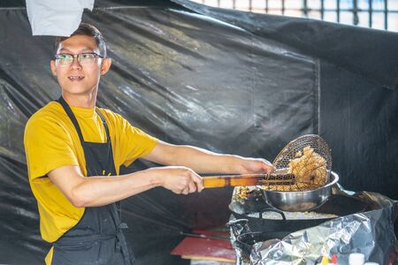 London, UK, July 14, 2019. Greenwich Market Food, London Street Food.のeditorial素材