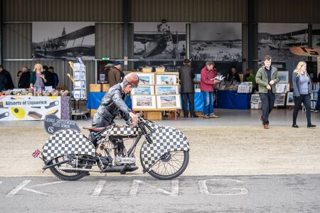 OLD WARDEN, BEDFORDSHIRE, UK ,OCTOBER 6, 2019. George Shuttleworth, Speed Demon. Race Day at Shuttleworthのeditorial素材