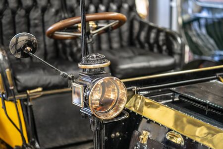 OLD WARDEN, BEDFORDSHIRE, UK, OCTOBER 6, 2019.Vintage sports cars. Race Day at Shuttleworth.のeditorial素材