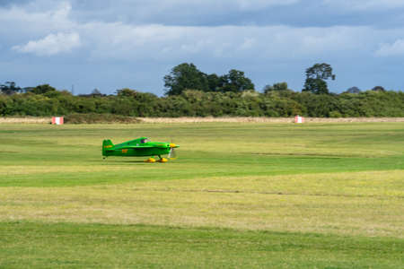 OLD WARDEN, BEDFORDSHIRE, UK ,OCTOBER 6, 2019. Cassutt Racer IIIM. Soft focus.Race Day at Shuttleworth.のeditorial素材