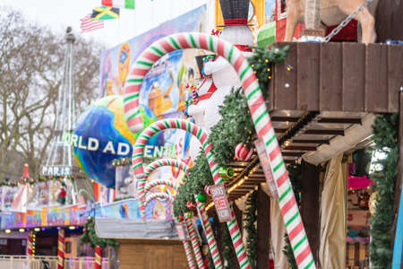 Candy Store Santas Factory. London, UK 5th January, 2020のeditorial素材