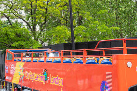 Hop On Hop Off London Bus Tours Unique Sightseeing Experience. UK, London, May 29, 2021