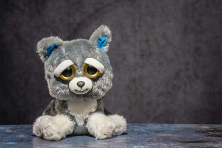 Feisty Pets Sammy Suckerpunch Dog Plush stuffed with attitudeの写真素材