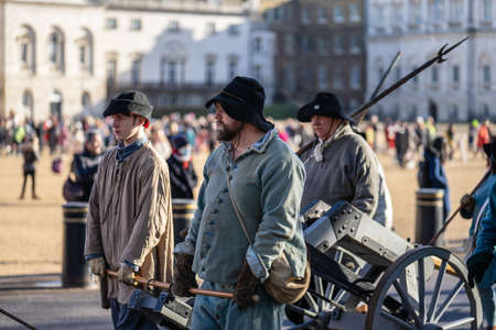 The Kings Army, part of the English Civil War Society. 50th Anniversary of the Kings Army parade....