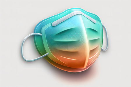 Medical mask created with generative AI technology. High quality illustrationの写真素材