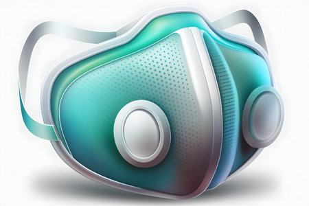 Medical mask created with generative AI technology. High quality illustrationの写真素材