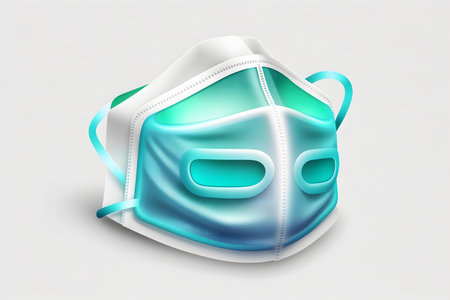 Medical mask created with generative AI technology. High quality illustrationの写真素材