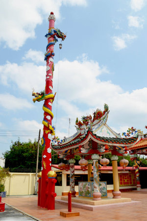 shrine of somdet in kalasin thailandの写真素材