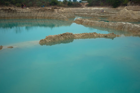 Emerald water in Ubonratchatani, pool, pond, plash