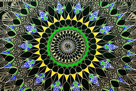 Texture of the cover of a specimen of the Holy Koranの写真素材