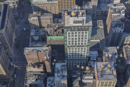 view from above of skyscrapers; Manhattan;New York, Usaの写真素材