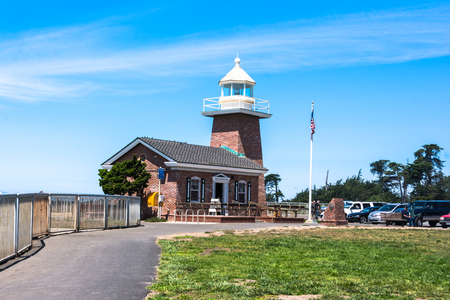 Santa Cruz Lighthouse, Californiaのeditorial素材