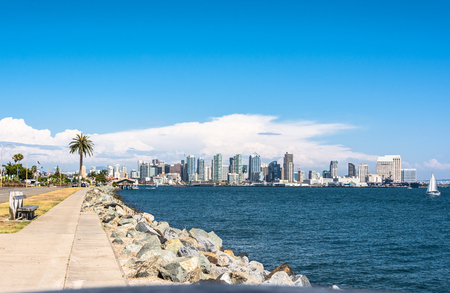 San Diego Skyline, Californiaの写真素材
