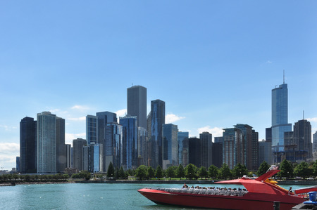 Skyline of Chicago, Illinoisのeditorial素材