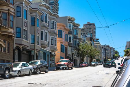 Street in San Francisco, Californiaのeditorial素材