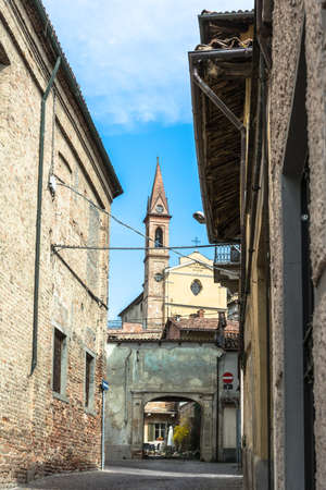 Church in Corneliano of Alba, Italyの写真素材