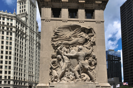 Bas-relief sculpture in Chicagoのeditorial素材
