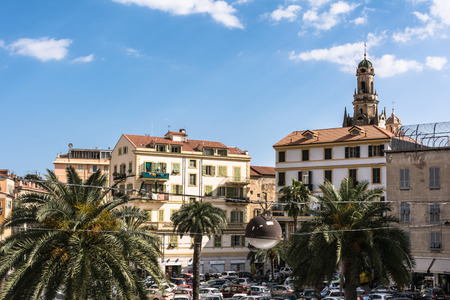 Square in Sanremo, Italyのeditorial素材