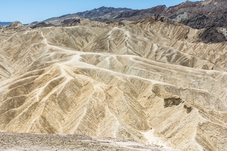 Zabriskie Point, Death Valley National Park, Californiaの写真素材