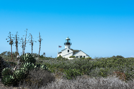 Old Point Loma Lighthouse, Californiaのeditorial素材