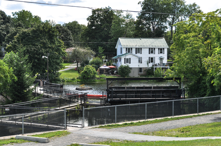 Park in Gananoque, Canadaの写真素材