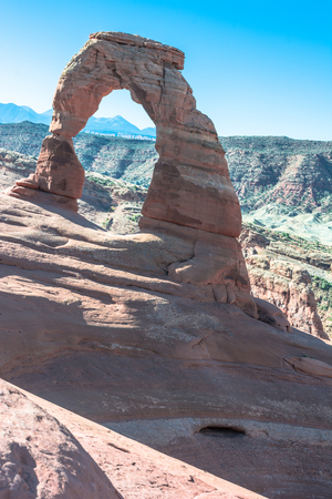 Delicate Arch in Arches National Park, Utahの写真素材