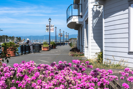 Eureka Boardwalk, Californiaの写真素材