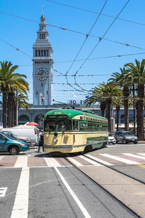 Tram in San Franciscoのeditorial素材