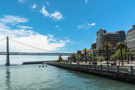 View along the Embarcadero, San Franciscoのeditorial素材