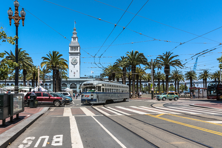 Tram in San Franciscoのeditorial素材