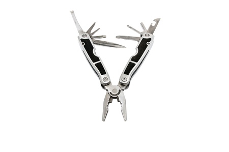 multipurpose pliers isolated on white backgroundの写真素材