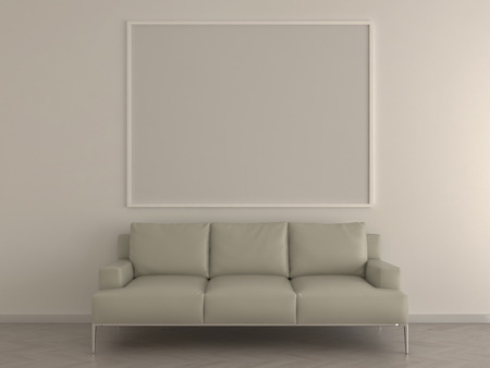 Blank picture frame - 3d render