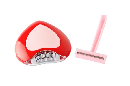 Epilator, isolated on the white backgroundの写真素材