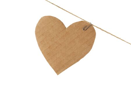 Paper heartの写真素材