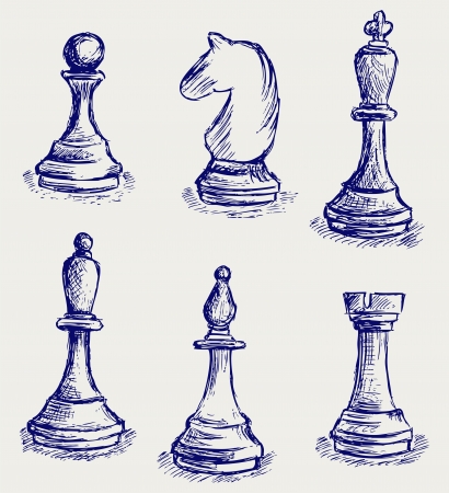 Chess figuresのイラスト素材