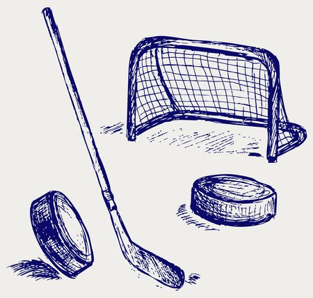 Hockey iconのイラスト素材