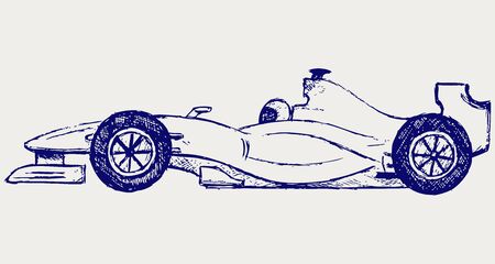 Formula 1 raceのイラスト素材