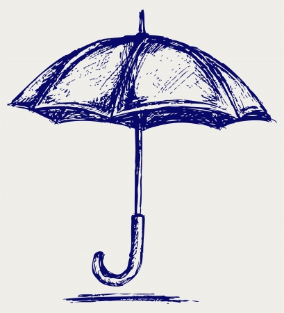 Umbrella. sketchのイラスト素材