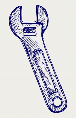 Adjustable wrenchのイラスト素材