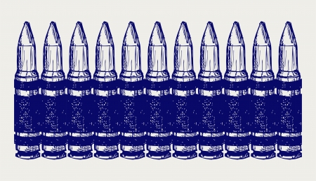Bullets. Doodle styleのイラスト素材