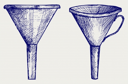 Funnel  Doodle styleのイラスト素材