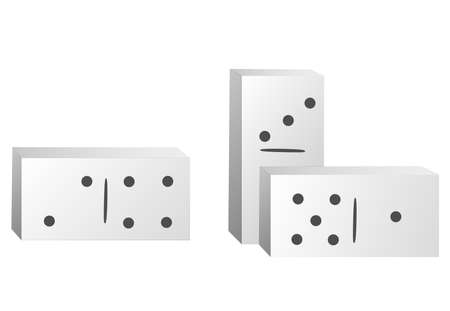 Dominoes. Style vectorのイラスト素材