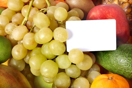  Group  fruit background with frame. Copy space.の写真素材