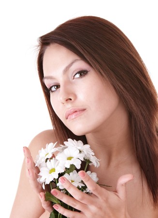 Beautiful young woman in spa. Health and beauty.の写真素材