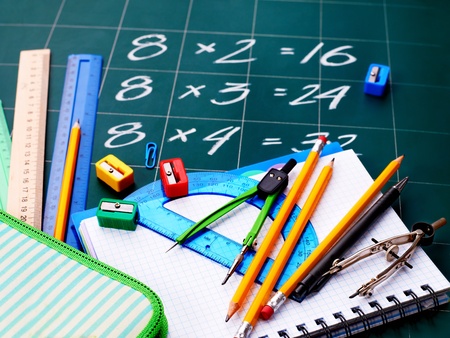 Back to school supplies. Isolated. Back to school supplies. Isolated.