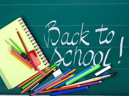 Back to school art supplies の写真素材