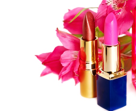 Decorative cosmetics and perfume  Isolated の写真素材